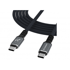 Laidas USB C - USB C su Thunderbolt 4 (240W, 40Gbps) 8K 60Hz 1.5m pintas juodas Wozinsky WPS-UY415S 